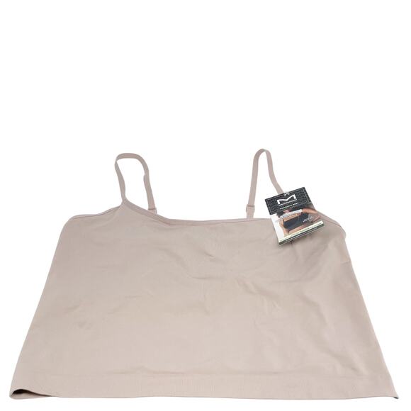 Maidenform Women's Seamless Smoothing Cropped Shaping Cami Blush Size 3XL - Picture 2 of 5